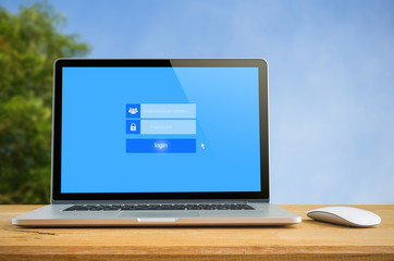 Concept login.