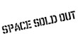 Space Sold Out rubber stamp. Grunge design with dust scratches. Effects can be easily removed for a clean, crisp look. Color is easily changed.