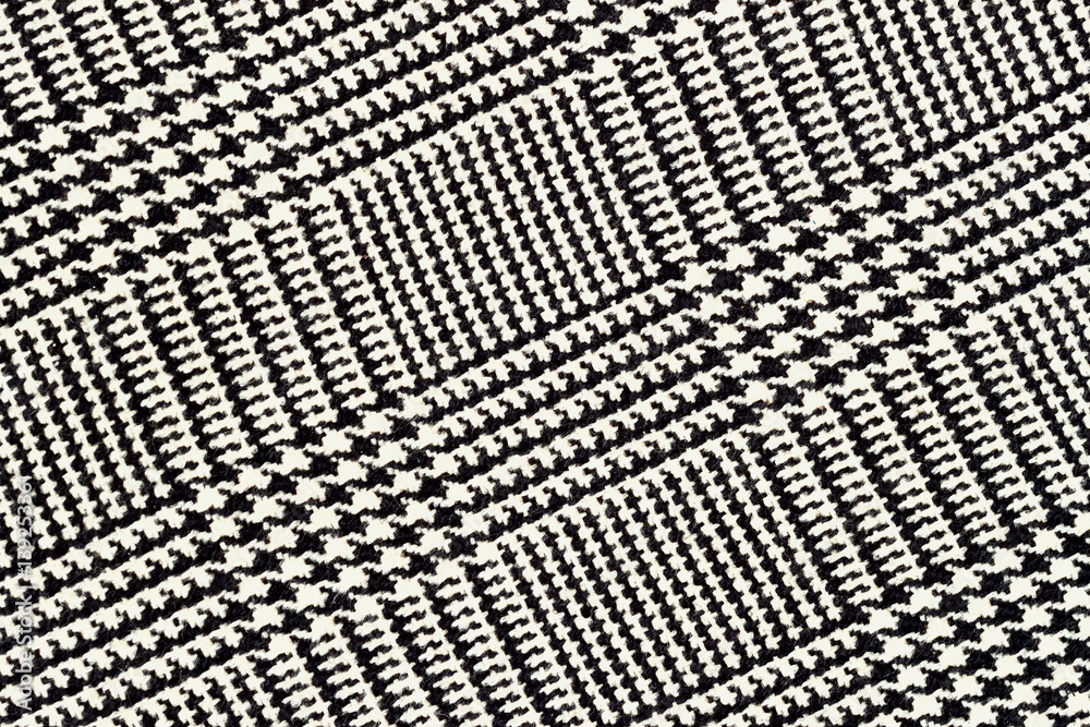 Fabric Texture Tartan Pattern For Natural Backdrop Banner Print Template Web Decoration White And Black Wall Mural Svetlanais