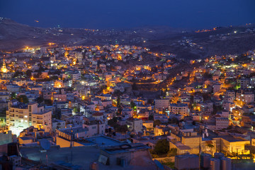 evening neighbourhood among hills, bethlehem