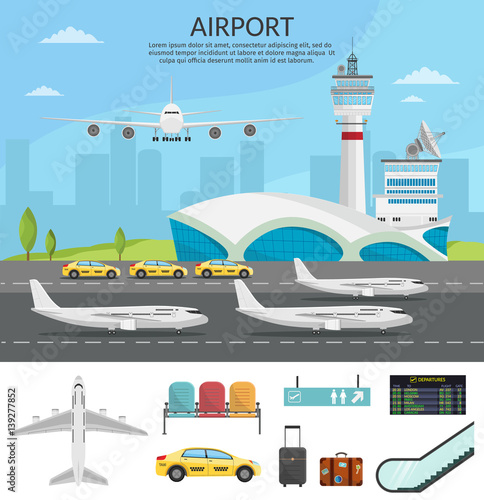 Airport Passenger Terminal And Waiting Room International Arrival Departures Background Vector Illustration Airplane Infographic Buy This Stock Vector And Explore Similar Vectors At Adobe Stock Adobe Stock