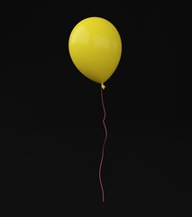 yellow ballon 3d