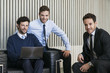 © PhotoAlto - Portrait of smiling handsome businessmen