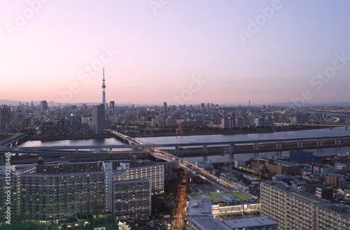 東京都市風景 東京スカイツリー 夕暮れ トワイライト 錦糸町 亀戸 Buy This Stock Photo And Explore Similar Images At Adobe Stock Adobe Stock