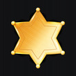 © PikePicture - Sheriff Badge Star Vector. Classic Symbol. Municipal City Law Enforcement Department.