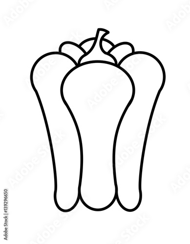 パプリカ 線画 Stock イラスト Adobe Stock