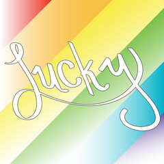 Wall Mural - Lucky Rainbow