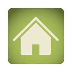 Wall Mural - green emblem house icon, vector illustraction design image