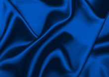 Blue Fabric Background - Abstract Satin Illustration, Vector