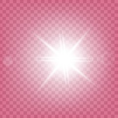 Wall Mural - Creative concept Vector set of glow light effect stars bursts with sparkles isolated on black background. For illustration template art design, banner for Christmas celebrate, magic flash energy ray.