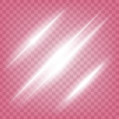 Wall Mural - Creative concept Vector set of glow light effect stars bursts with sparkles isolated on black background. For illustration template art design, banner for Christmas celebrate, magic flash energy ray.