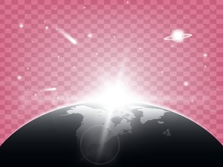Wall Mural - Creative concept Vector set of glow light effect stars bursts with sparkles isolated on black background. For illustration template art design, banner for Christmas celebrate, magic flash energy ray.