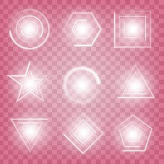 Wall Mural - Creative concept Vector set of glow light effect stars bursts with sparkles isolated on black background. For illustration template art design, banner for Christmas celebrate, magic flash energy ray.