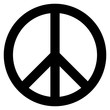 Peace symbol. The symbol originally designed for the British nuclear disarmament movement is now widely used. Vector Format.