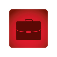 Wall Mural - red emblem suitcase icon, vector illustraction design