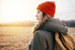 © yossarian6 - Side portrait of travel girl with backpack
