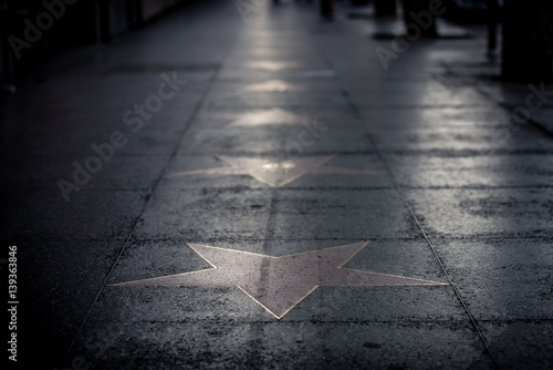 Fotomural  Stars on the street in Hollywood