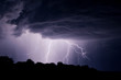 lightning storm in the sky