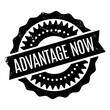 Advantage Now rubber stamp. Grunge design with dust scratches. Effects can be easily removed for a clean, crisp look. Color is easily changed.