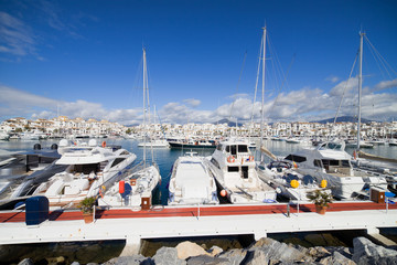 Wall Mural - Puerto Banus Marina in Marbella, Costa del Sol, Andalucia, Spain