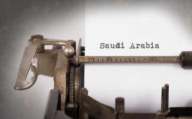 Old typewriter - Saudi Arabia