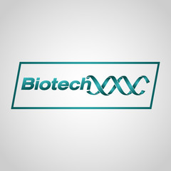 Canvas Print - biotechnology logo vector icon design