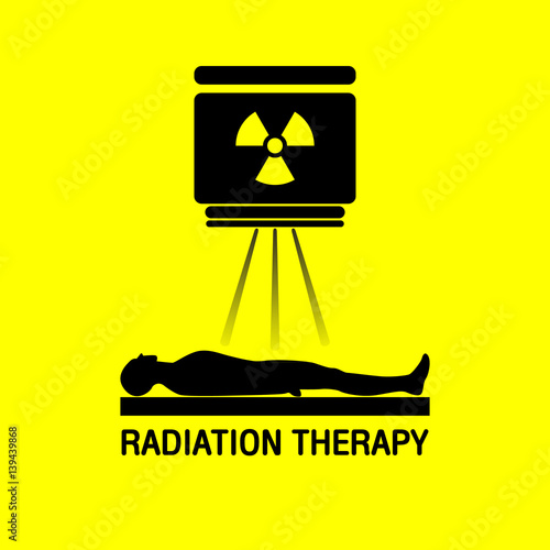Radiation therapy Medical logo vector icon design Stock Vector Adobe