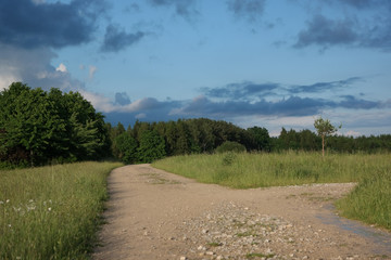 Cloudy road 1