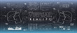 © Andrew Derr - HUD ui for virtual reality glasses. Futuristic user interface for app and web. Head-up display infographic, set elements for motion design.
