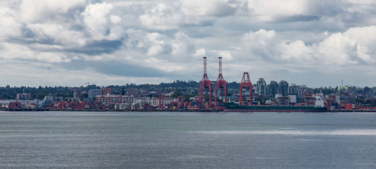 Canvas Print - Industrial Shore Near Vancouver