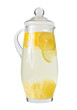 Glass carafe of lemonade