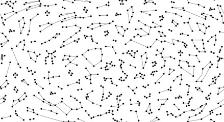 vector. seamless pattern for decoration, design. astronomy different constellations on a white backg