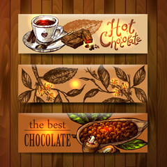 Wall Mural -  sketch  illustration chocolate