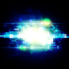 Wall Mural - digital pixel computer background