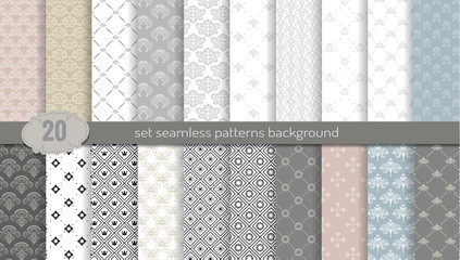 Wall Mural - vector damask seamless pattern background.pattern swatches included for illustrator user, pattern sw
