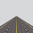 High-speed highway in the future. Isolated on a checkered background. illustration