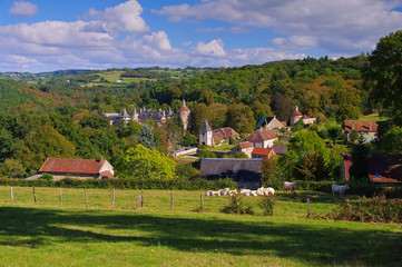 Wall Mural - Chastellux-sur-Cure Chateau  - Chastellux-sur-Cure Chateau, Burgundy