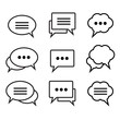© Svixx - Set of Speech bubble linear icons