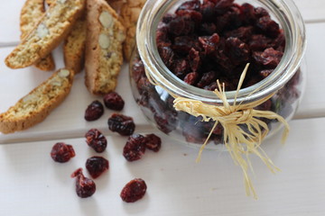 italian food, italian cuisine, italian snack. italian biscuits, cantuccini, cantuccini from Italy, italian biscuits with  almonds, italian biscuits with almonds and cranberries, cranberries, almond, 