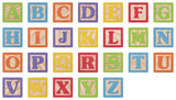 Fototapeta Pokój dzieciecy - Alphabet Uppercase Letters Learning Blocks