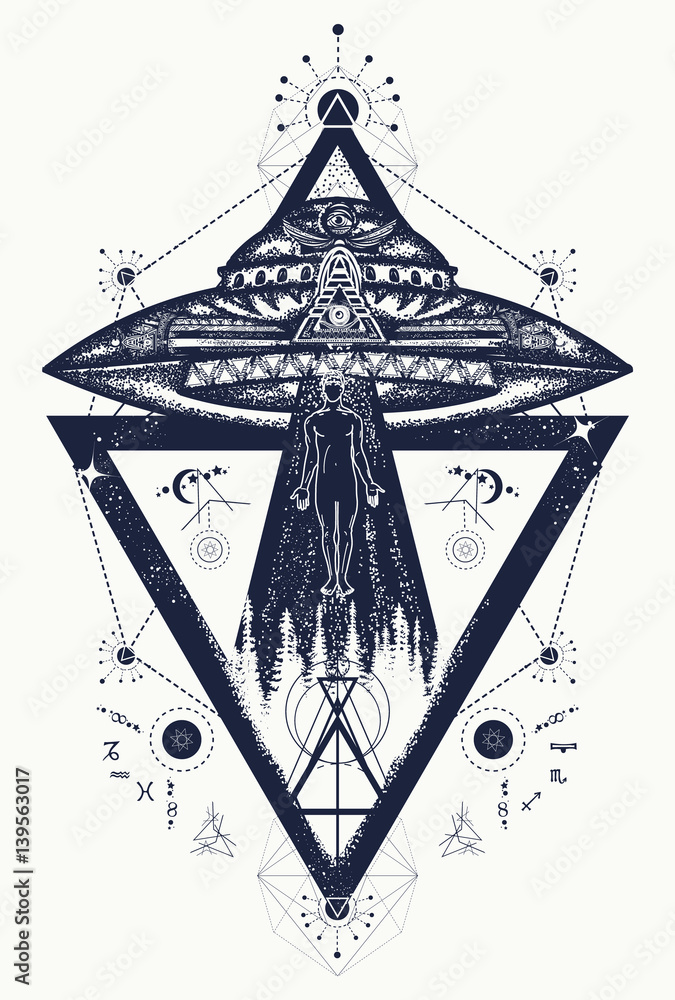 48+ Free Download Tattoo Ufo Art Idea Tattoo