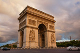 Fototapeta Paryż - Arc de Triomphe in Paris Arch of Triumph
