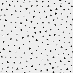 Fototapete - Seamless pattern with random triangles. Festive repeating geometric tiles. Modern stylish texture for paper or fabric. Simple design in hipster style. Vector