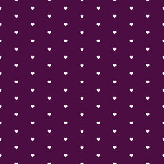 Poster - Seamless Heart Pattern. Ideal for Valentine's Day Card or Wrapping Paper.