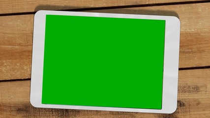 Wall Mural - Tablet Device Greenscreen - Green screen
