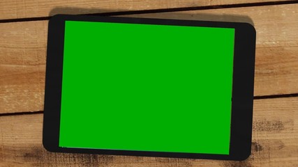 Wall Mural - Tablet Device Greenscreen - Green screen