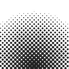 Poster - Halftone circles, halftone dot pattern