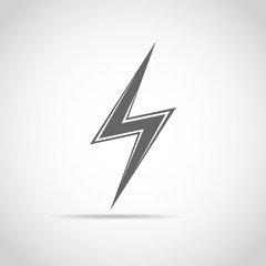 Wall Mural - lightning icon. vector illustration.