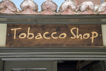 Tobacco Shop, Wooden Sign