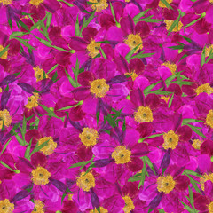 Wall Mural - seamless background with multicolored flower petal